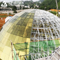 Stahlkonstruktionsrahmen vorgefertigt Konferenzhalle Gebäude Glasvorhang Wandkuppel Dachgebäude